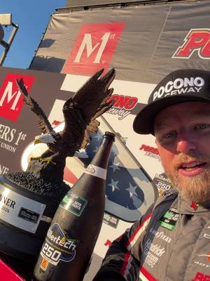 Let’s hear from your #MillerTech250 winner Justin Allgaier! @JR Motorsports #NASCAR #PoconoRaceway #Poconos  