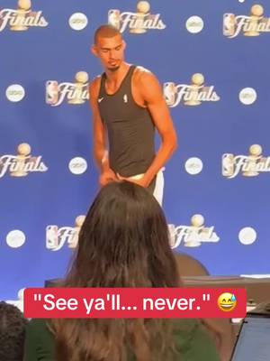 Wemby at the end of his presser after the Spurs lost the NBA Finals. #NBA #nbafinals #spurs #knicks #wemby 