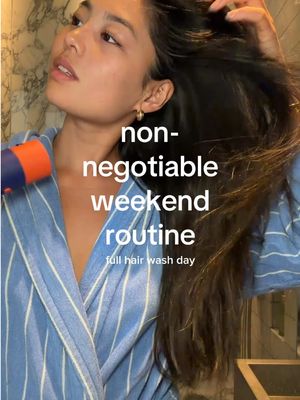 I know the london hard water is scared of us @Hello Klean  #sundayreset #hairwash #routine #sundayroutine #blowout 