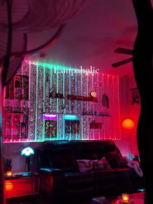 Lampaholic behavior: buying one lamp and somehow ending up with twelve. Keywords: lamp design • ambient lighting • mood lighting • colorful interiors • light styling • apartment design • eclectic decor #lampaholic #lightdesign #ambientlighting #interiorstyling #dopaminedecor
