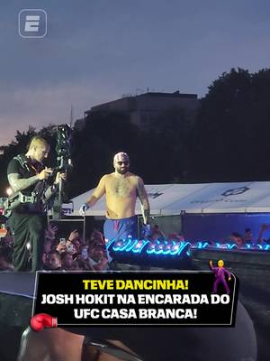 ELE TÁ DESCONTRAÍDO! 🕺 Durante a pesagem e a encarada do UFC Casa Branca, Josh Hokit fez até uma dancinha! Será que ele está confiante, fã de esportes? #ESPNKnockOut #UFCWhiteHouse #tiktokesportes