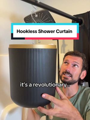 Times are changing, and there’s no going back to plastic #showercutain #showercutain #hooklessshowercurtain #showertok #tiktokshopcreatorpicks 
