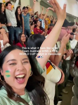 POV: You're surrounded by thousands of fans, Australia scores, and the entire stadium erupts. 🇦🇺⚽ Moments like this are exactly why the FIFA World Cup is so special. Vancouver understood the assignment.  #fifaworldcup #fifa #worldcup2026 #teamaustralia #vancouverbc 