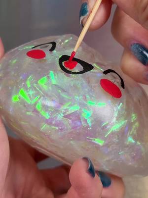 lost my rare holographic glitter dumpling to the mixer so obviously i had to make my own 💕 Peachybbies.com restocks with slimes Friday at 7pm EST! ✨🎉