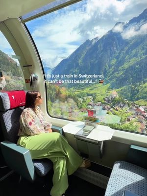 This is… 📍 Gotthard Panorama Express, from Lugano to Lucerne Save this for your next Switzerland trip 🇨🇭✨