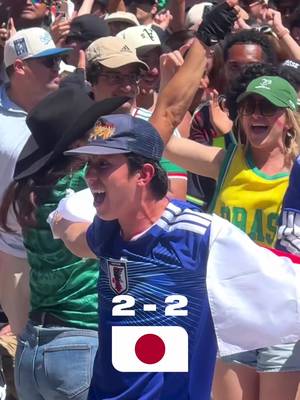 JAPAN EQUALIZE AGAIN and the FIFA Fan Festival™ Los Angeles LOVE IT 🇯🇵🇯🇵 #wearelosangeles #fifaworldcup #losangeles26 #fifafanfest 