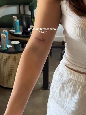 with us forever 🤍 tattoo by @GABBY🍒| Fine Line Tattoos  #finelinetattoo #noahkahan @Noah Kahan 