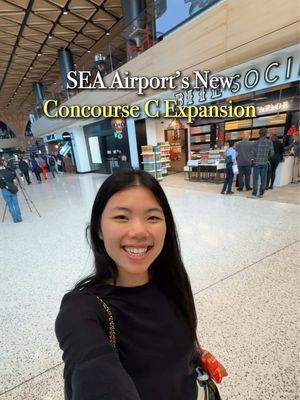 SEA airport’s new Concourse C reveal! #sea #seatac #airport #seattle #seattlewashington 