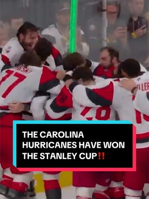 THE CAROLINA HURRICANES ARE YOUR STANLEY CUP CHAMPIONS 🤩 #NHL #StanleyCup #CarolinaHurricanes #hockey #sports 