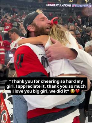 The absolute SWEETEST moment of tonight❤️  This is what it’s all about.  Congratulations to Captain Jordan Staal and the Carolina Hurricanes on becoming 2026 Champions 🏆 #TickPick #StanleyCup #hurricaines #NHL #nhlplayoffs 