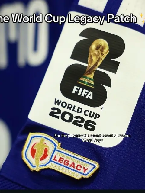 Added to the shirt of Nagatomo and debuted on pitch by Manuel Neuer (who cut the sleeves of his long sleeve shirt) the legacy patch is for those who have played at a minimum of 5 World Cups. Ochoa should have also had one on his shirt during the opening game but didn’t 🤔  There are three more players who qualify to wear this patch: Lionel Messi, Cristiano Ronaldo and Luka Modric. #worldcup #footballshirt #japan #legacy #details