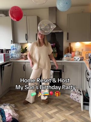 I have 2 hours to clean the house, decorate, pack party bags, organise the food before 30 guests are coming and there is torrential rain on route 😂😂😩 I’m doing a transformers theme for my son’s 5th birthday party and I have a double decker party bus about to arrive. Stay to see how the party went 🫶🏻🎉🎈  TAP SAVE party details ⬇️ Party bus @kidsplaybus.official  Balloons @thelittleballoonco1 Cake @amysbakehouse  Transformer party supplies online from @partyplus_limited  (Including the transformers lunchboxes & decor) #5thbirthday #birthdayparty #cleaningmotivation #transformersparty #ukmum 