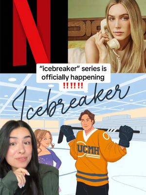 aaaand another hockey romance show is in the WORKS @Netflix #greenscreen #book #icebreaker #tv #fyp 
