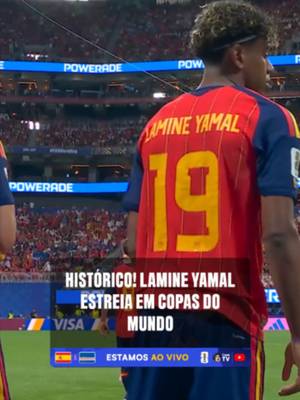 A PRIMEIRA VEZ DE MUITAS!  LAMINE YAMAL ENTRA EM CAMPO NO SEGUNDO TEMPO E PISA PELA PRIMEIRA VEZ NA CARREIRA EM JOGO DE COPA DO MUNDO 🤯 🎙️ @lf_freitas | 🗣️ @casimiro, @donancampos & @rafael.oliveira.oficial 🇪🇸🇨🇻ESTAMOS AO VIVO PRA ESPANHA X CABO VERDE!!! VEM PRA TELA DA CAZÉTV! 𝐒𝐄 𝐓𝐄𝐌 𝐂𝐎𝐏𝐀, 𝐄𝐒𝐐𝐔𝐄𝐂𝐄! 😮‍💨 #TempoRealCazéTV #CopaNaCazéTV #Chevrolet #VideoPatrocinado #cztv12 #cztv06