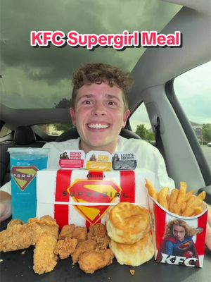 Replying to @tobuene This meal got me feeling powered up💪🏼 Go get the Supergirl Ultimate Meal now, and catch SUPERGIRL only in theaters June 26th #supergirl #KFC #kfc_partner #mukbang #thefoodguy @KFC @Supergirl 