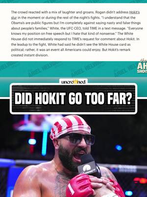 Will Josh Hokit face any repercussions for his comments about Michelle Obama at #UFCWhiteHouse?