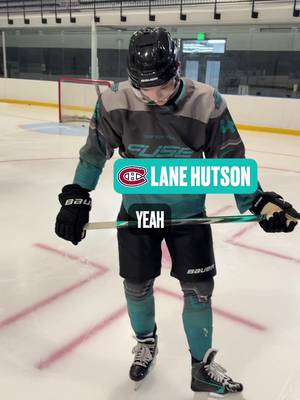Felling good, really good, in SUPREME FUSE with Lane Hutson! #hockey #HockeySkates 