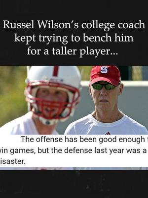 Russell Wilsons college coach wanted bench him for a 6'7 guy #russellwilson #sports #nfl #nflfootball #nflstories