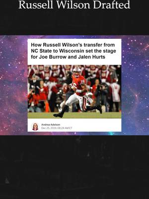This is the season that got Russell Wilson drafted #russellwilson #sports #nfl #nflfootball #nflstories