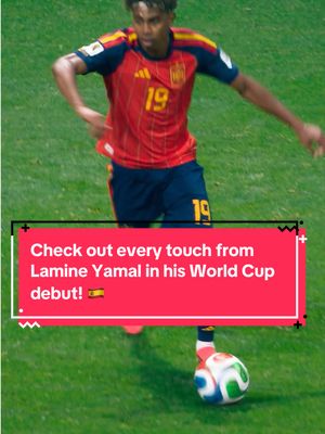 Check out every touch from Lamine Yamal in his #FIFAWorldCup debut! 🇪🇸 #FIFAWorldCup2026 
