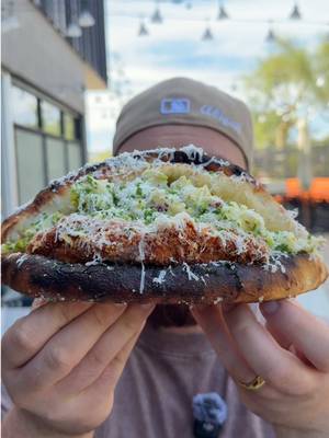 Trying the viral pizza sandwiches from Heritage Kitchen + Cocktails in Scottsdale  #azfoodie #phoenix #foodreview #pizzasandwich #orbzeatz