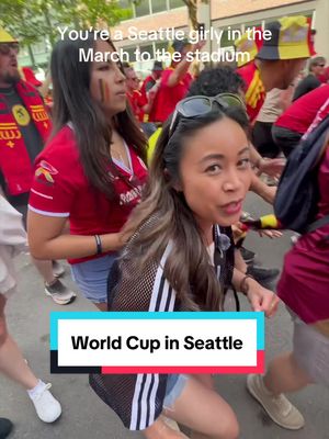 Joined the Belgium fans on their march to Seattle Stadium today! What an experience!! #fifa #fifaworldcup #seattlewashington #seattletiktok Go Belgium!! 