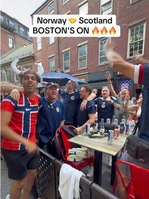 BOSTON'S ON FIRE. YOUR DEFENCE IS TERRIFIED! Scotland x Norway fans in Boston are an unreal vibe #worldcup #fifaworldcup #boston #Scotland #norway @Fan First Footy @marcussportstalk 