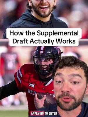 How the NFL Supplemental Draft Works with Brendan Sorsby #nfl #football #cfb #CollegeFootball #sports 