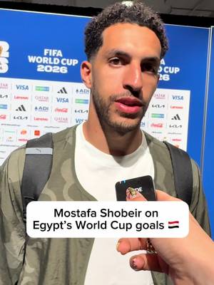I spoke with Egypt’s Mostafa Shobeir about his experience so far in the World Cup and the team’s goals for this summer 👀. @FIFA World Cup #FIFAWorldCup #FIFATikTokCreator
