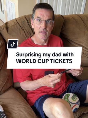 Surprising Kickball Dad with World Cup tickets 🥹 France vs. Senegal here we come!!! #fifaworldcup #Soccer #worldcup #football #soccertiktok 