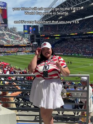 It’s HISTORIC!!! We and 66,000+ others can always say we went to the FIRST Seattle @FIFA World Cup game!!! 🥹 ⚽️ Thank you @Emma | Seattle Content Creator 🫶🏼 I had the time of my life! The city is alive and well! Enjoyed every moment, from the march with Belgium Red Devil fans, to the perfect seats, & the best company! 😭