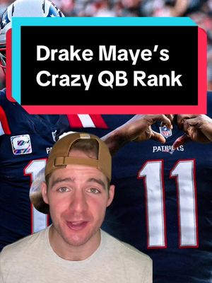 A shocking number of people have Maye ranked as their number one QB #drakemaye #joshallen #fantasyrankings 