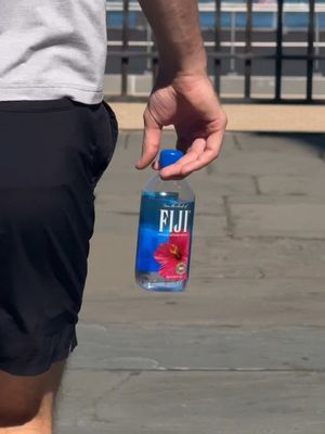 Starting the day with FIJI Water @fijiwater #FIJIWaterPartner