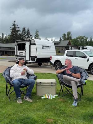the buddy who makes setup take twice as long and three times as fun 🍻 #rvtok #rvlife