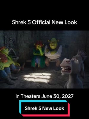 The all-stars return 💚 Mike Myers, Cameron Diaz, and Eddie Murphy reunite for #Shrek5 - Coming to theaters June 30, 2027.  #movietok #filmtok #shrek 