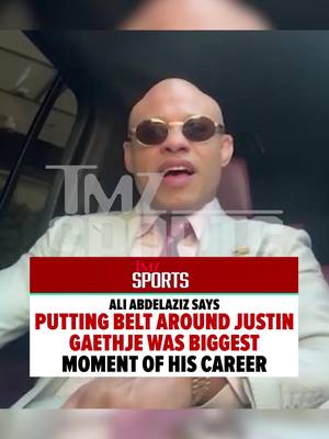 Long time manager of Justin Gaethje, Ali Abdelaziz, says that being able to put the Lightweight Belt around Justin was the biggest moment of his career!