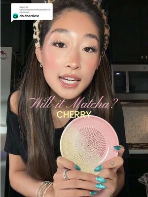 Replying to @iatemybrotherinthewomb14  trying cherries in my matcha latte today 🫪🫪 #willitmatcha #matcha #matchalatte #matcharecipe #cherrymatcha 