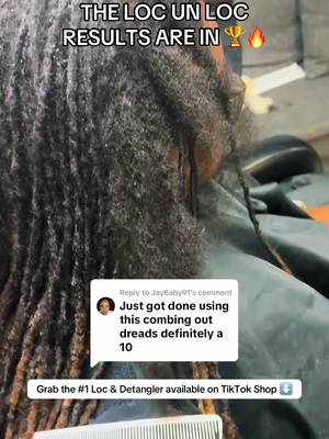 Replying to @JayBaby91  Our results speak for themselves 👏🏾 Lather, Detangle and repeat for comb out or simply use to Detangle locs at the root 🙌🏾 #jamaicanmangoandlime #loc #loveyourlocs #loccombout #locunloc 