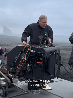 this is how film shot with IMAX film cameras goes from a set to movie theaters!! #ChristopherNolan #TheOdyssey #IMAX @The Odyssey Movie 