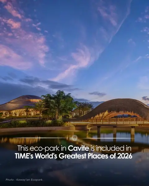 A must-visit, DOT-accredited eco-park just 90 minutes from Manila just made it to TIME's World’s Greatest Places 2026, and it’s the only Philippine destination on the list. 🇵🇭  At Kaway'an EcoPark, visitors can enjoy outdoor activities on its scenic grounds such as picnicking, boating, horseback riding, and birdwatching. The eco-park also offers yoga sessions and bamboo farming workshops for those interested in wellness and sustainable living. #Cavite #LoveThePhilippines