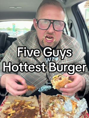 Five guys hottest burger so very very hot  #fiveguys #chilli 