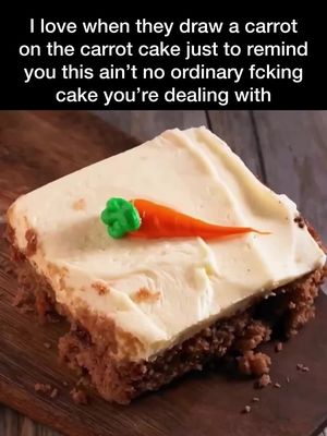 Prepare your face hole! 🥕  . . #carrot #cake #carrotcake #baking #fyp