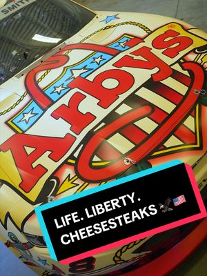 Life. Liberty. Cheesesteaks.  Meat the No. 8 @Arbys Cheesesteak Chevrolet, debuting this weekend at San Diego. Go celebrate appropriately and get yourself an Arby’s Cheesesteak today.  #NASCAR | #MissionSanDiego | @Sammy Smith | 