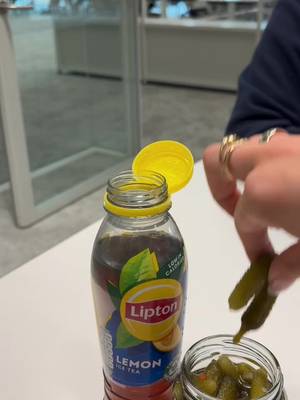 pickletok won #liptonicetea #pickles #pickletok 