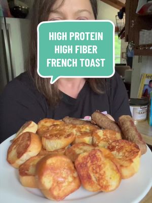 Mini French toast bites that are high in protein and WW friendly?  Say less.  Huge shout out to Gianna @gnk.fit for inspiring this genius idea! One serving ice made with: 2 CarbMaster low carb hot dog buns (cut each into 5-6 pieces) 1 egg 1/3 cup unsweetened almond milk 1 teaspoon cinnamon sugar (I use Cinnamon Toast Crunch Cinnadust found on the spice aisle) 1/4 cup sugar free syrup (Mrs. Butterworth’s is my go to) Whisk the egg, milk, and cinnamon sugar together.  Dunk each piece of bread in the mix, coating both sides.  Cook in a nonstick skillet with avocado oil spray over medium heat for 304 minutes per side, or until golden and toasty.  Serve with syrup! Stats for the French toast alone: 6 WW points 230 calories | 7 fat | 44 carbs | 26 fiber |24 protein Add 2 Jimmy Dean turkey sausage links and it’s: 10 WW points 330 calories | 14 fat | 45 carbs |26 fiber | 36 protein Not bad for a sweet breakfast that doesn’t leave you hungry an hour later. The CarbMaster brand of products can be found @marianosmarket @mymetromarket @kroger  
