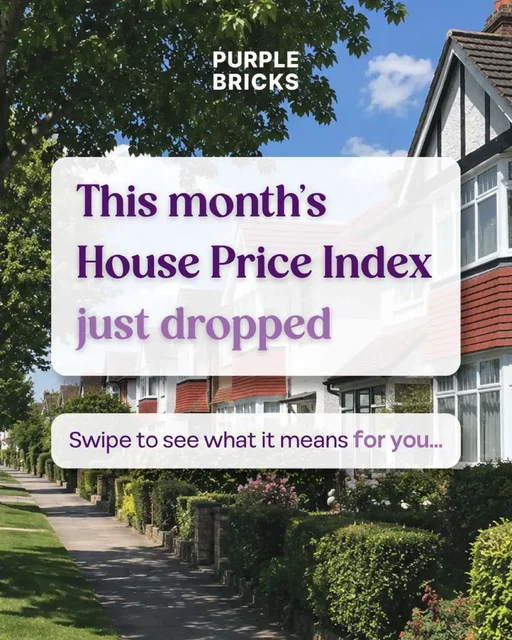 Swipe to see what's happening in your region and what it means for you 💜 #HousePriceIndex #UKProperty #Purplebricks