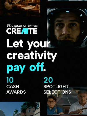 Your imagination could pay off. Literally.  🎬 $70K Grand Prix. A global stage. The cosign of real industry judges.  Watch what's at stake 👆 then go make it.  Submissions open June 10 – August 10 at capcut.creaite26.com #capcutcreaite #capcut 