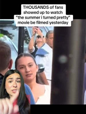 no clips from filming are shown in this video!!!! showing the crowds & the chaos 😵‍💫 videos from: @Daylen @SarahSheldon || i can’t find the others but pls lmk if your video is used in this & i will add the tag  #greenscreen #thesummeriturnedpretty #tsitp #filmtok #fyp 
