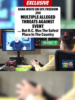 🥊🗣️ D.C. was the "safest place to be" according to Dana White, despite the multiple threats the UFC Freedom 250 faced.