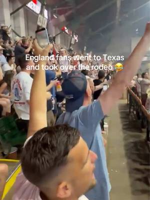 they're basically Americans at this point 😅 #england #texas #rodeo #worldcup #fans (🎥: X/seeley_nigel)